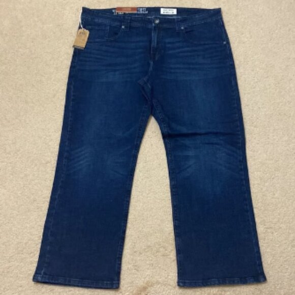 T K AXEL Jeans Men’s Slim Boot Stretch Blue Denim Jeans Size 40x30 - Picture 4 of 6